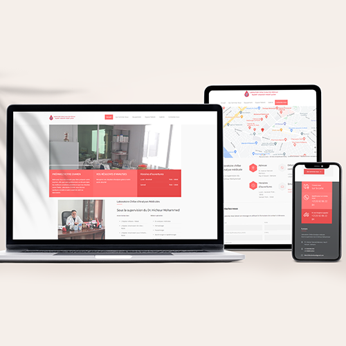 Site Web pour Laboratoire d’Analyses Médicales